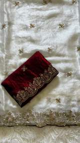 Premium Space Silk Fabric – Luxurious, Lightweight & Shimmering Material in White – view 3