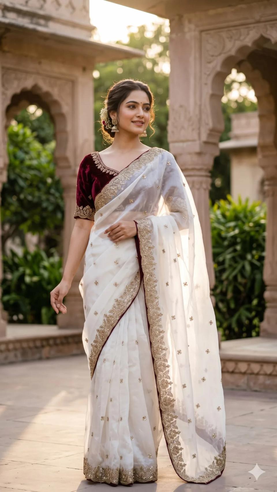 Premium Space Silk Fabric – Luxurious, Lightweight & Shimmering Material in White