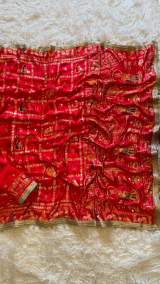 Premium Gaji Silk Red Karwa Chauth Special Saree With Mirror Work – view 6